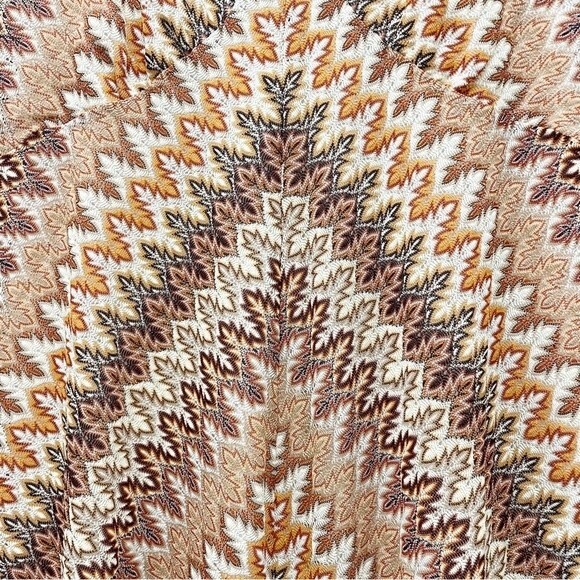 NWT Banana Republic Dress Neutral Autumn Geometric Stripe Knit Size Large VTG - Picture 6 of 13